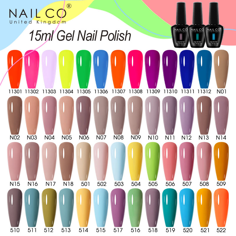 Nail Art Natural Pink - Гель-лак для ногтей NAILCO 15 мл,
