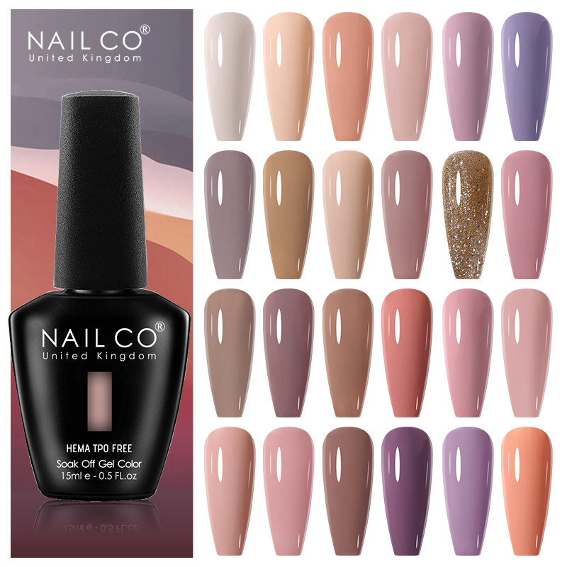 Nail Art Natural Pink - Гель-лак для ногтей NAILCO 15 мл,