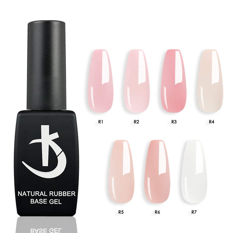 Nail Art Natural Pink - Молочно-белый каучуковый базовый гель-лак, нюдово-розовая база