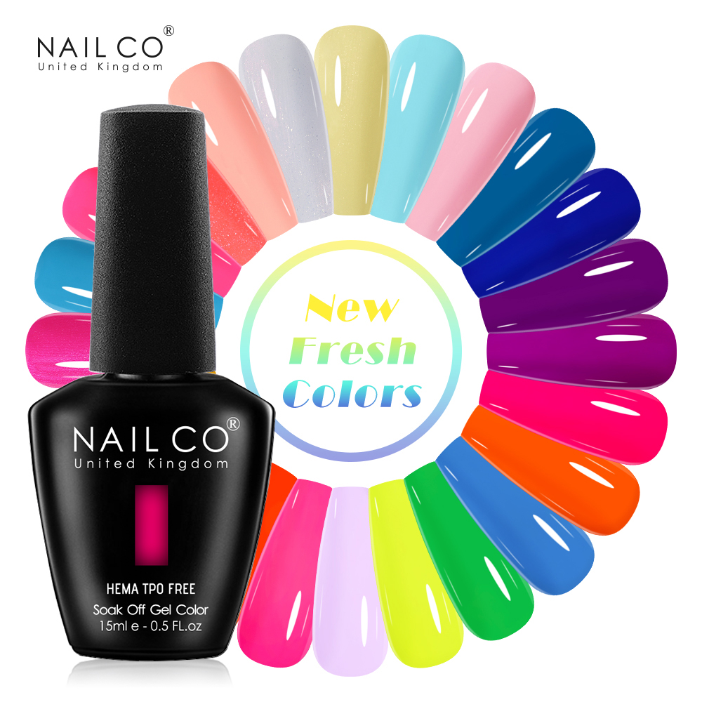 Nail Art Natural Pink - NAILCO 15 мл Летний гель-лак для