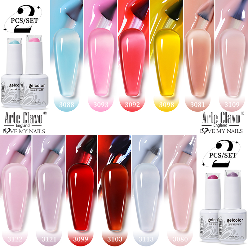 Nail Art Natural Pink - Arte Clavo 2 шт./компл., 15 мл,
