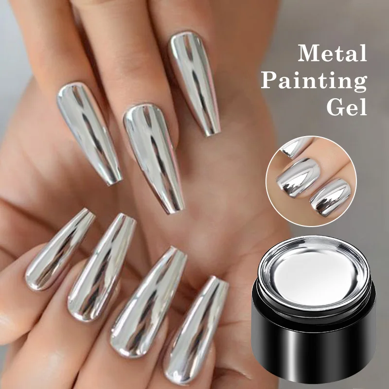 Nail Art Chrome - 8 мл Гель-лак для ногтей с