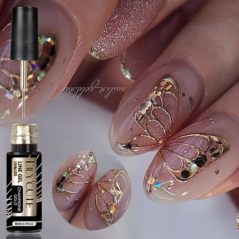 Nail Art Chrome - LILYCUTE 5 мл супер яркий металлический