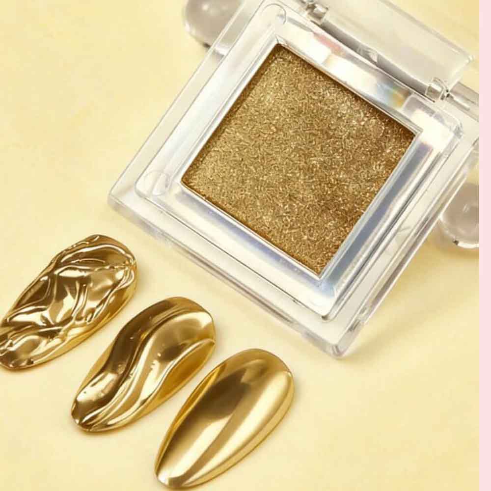 Твердая золотая хромированная  – обзор и цена Nail Glitter Chrome