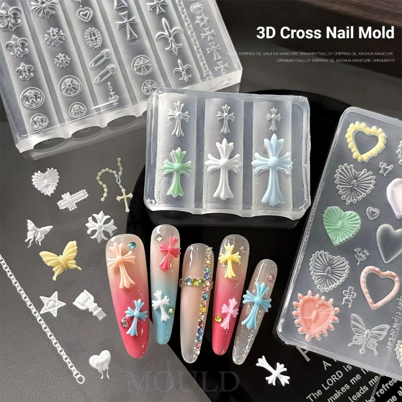 Силиконовые формы для дизайна  – обзор и цена Nail Art Gel Polish