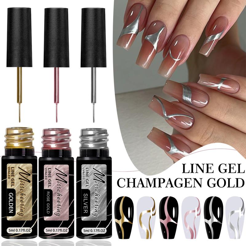 Золотисто-серебристый металлич – обзор и цена Nail Art Chrome