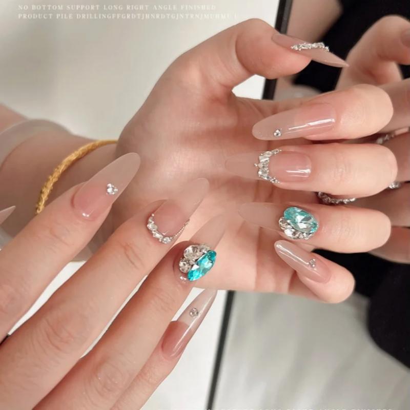 5 шт. стразы для ногтей в форм – обзор и цена Nail Art Emerald Green