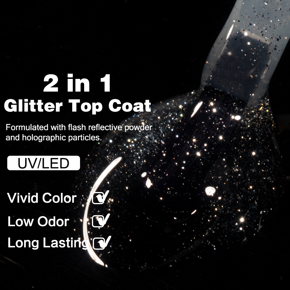 KODIES GEL Starlight Top Coat  – обзор и цена Nail Glitter Chrome