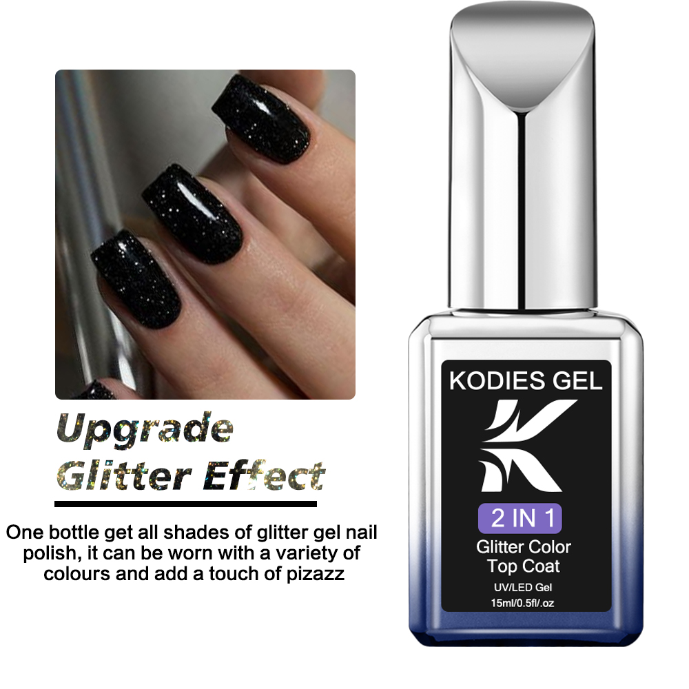 KODIES GEL Starlight Top Coat  – обзор и цена Nail Glitter Chrome