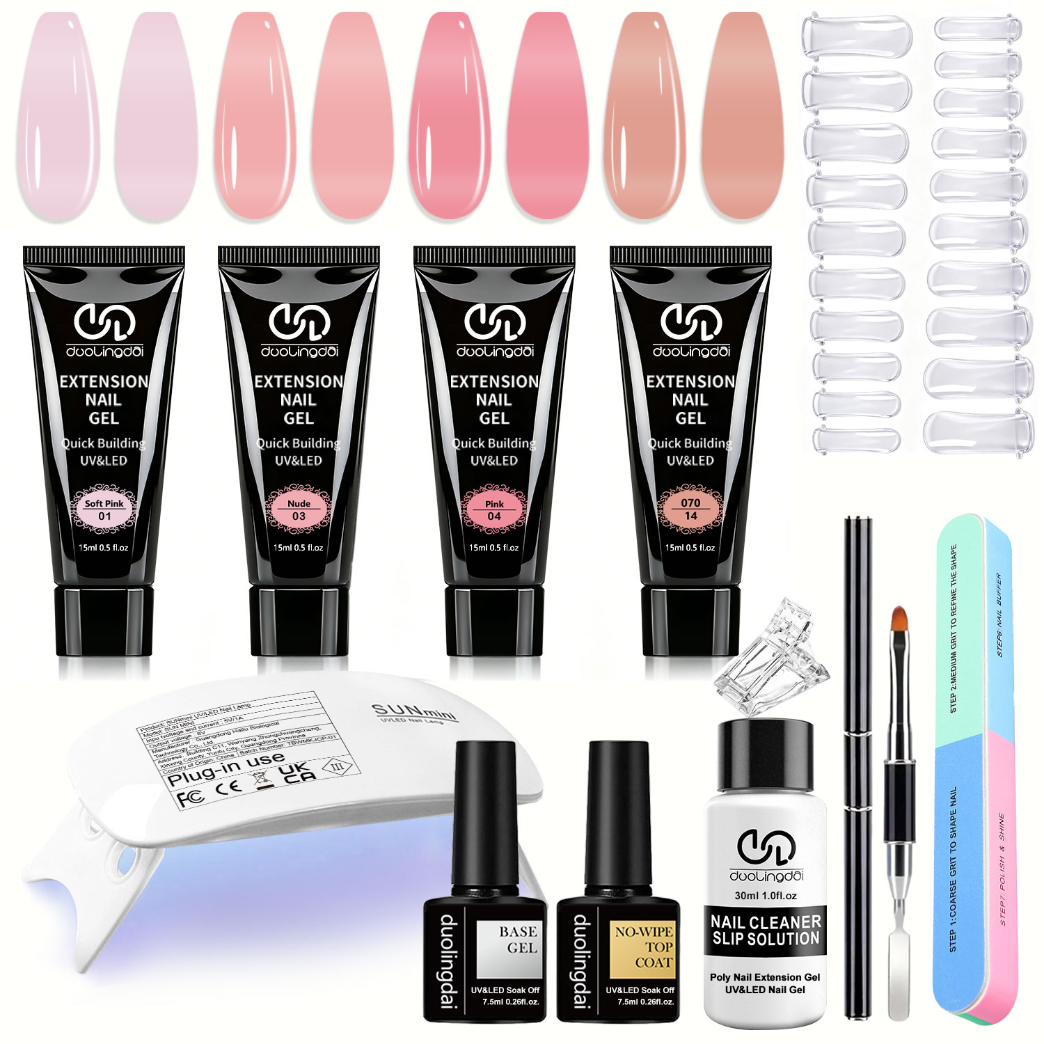 Набор для наращивания ногтей D – обзор и цена Polygel Nail Kit