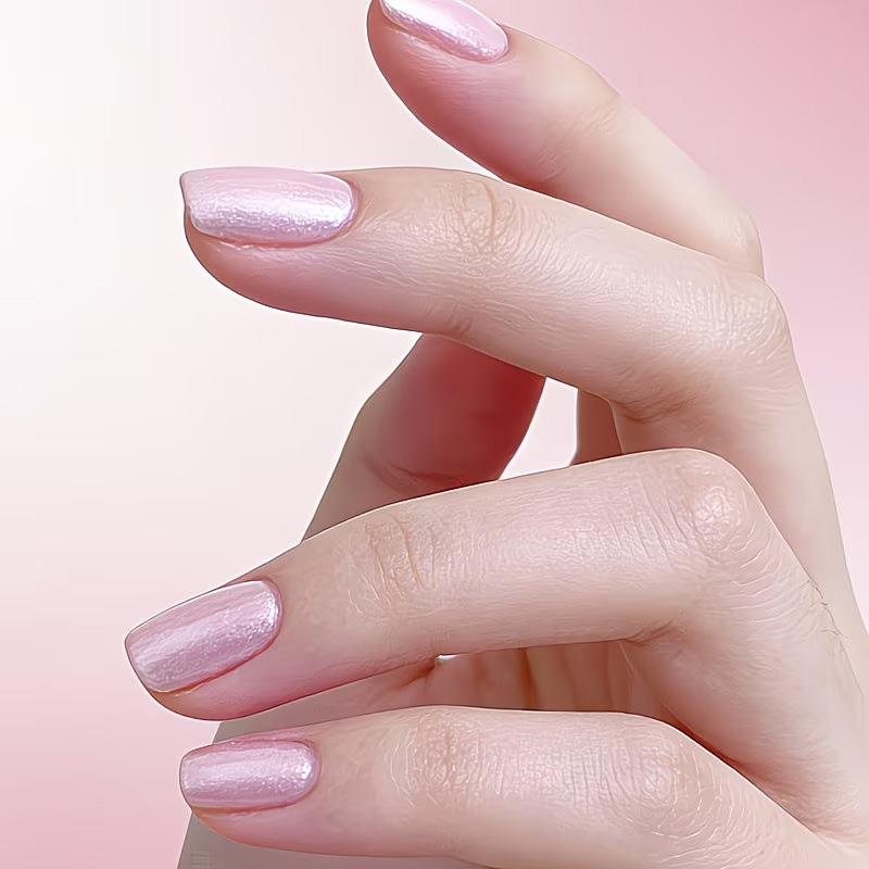 Розовый лак для ногтей с эффек – обзор и цена Nail Art Natural Pink