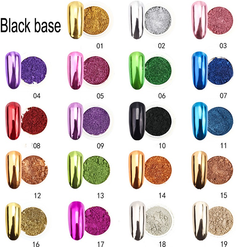 1 шт. 19 цветов лак для ногтей – обзор и цена Nail Glitter Chrome