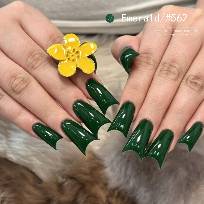 Изумрудно-зеленый однотонный г – обзор и цена Nail Art Emerald Green
