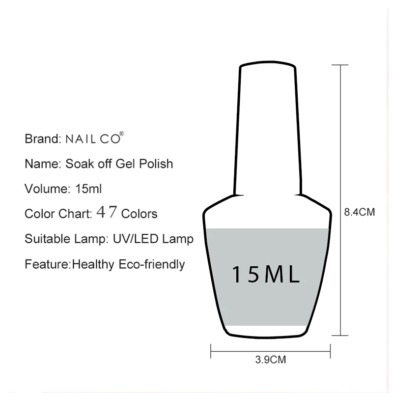 Гель-лак для ногтей NAILCO 15  – обзор и цена Nail Art Natural Pink