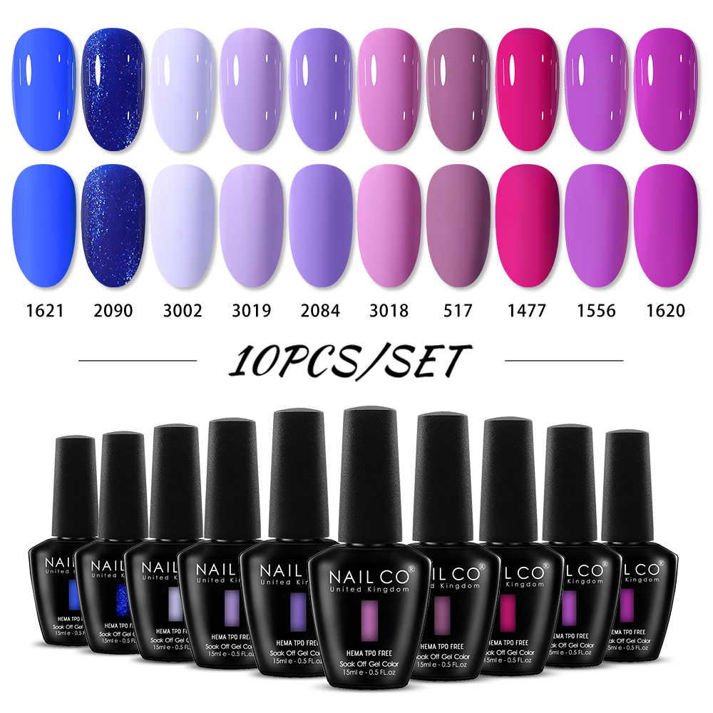 NAILCO 15 мл, 10 шт./набор, ге – обзор и цена Nail Art Natural Pink
