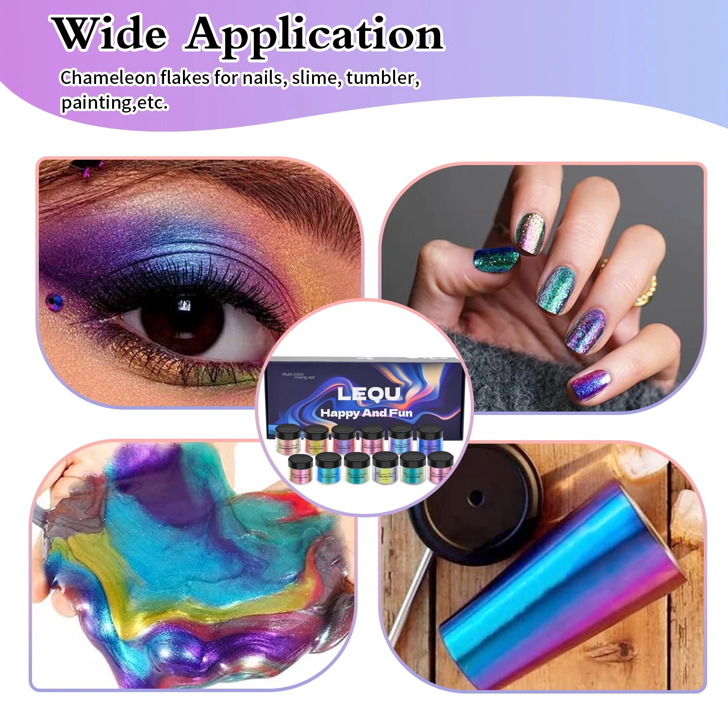 Набор хромированной пудры для  – обзор и цена Nail Glitter Chrome