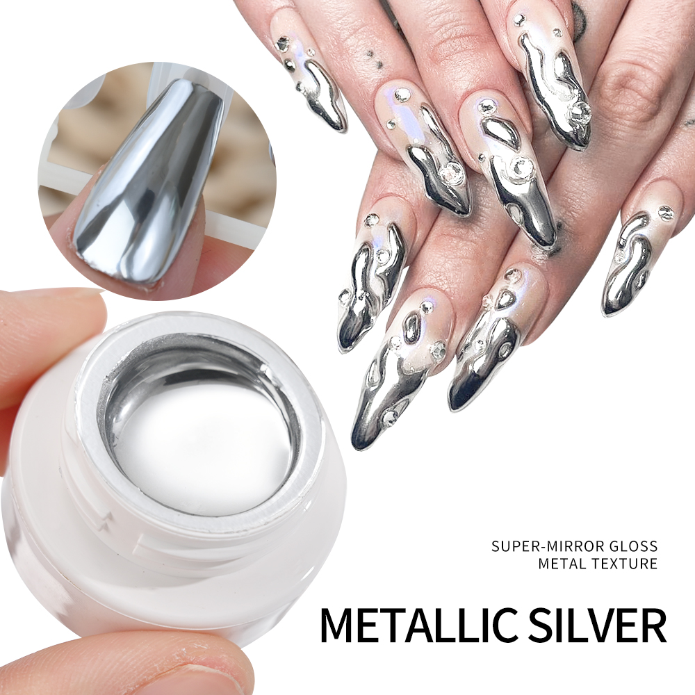 Зеркальный металлический лак д – обзор и цена Nail Art Chrome