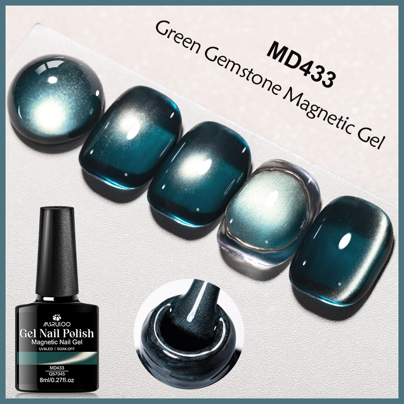 8 мл Изумрудно-зеленый кристал – обзор и цена Nail Art Emerald Green