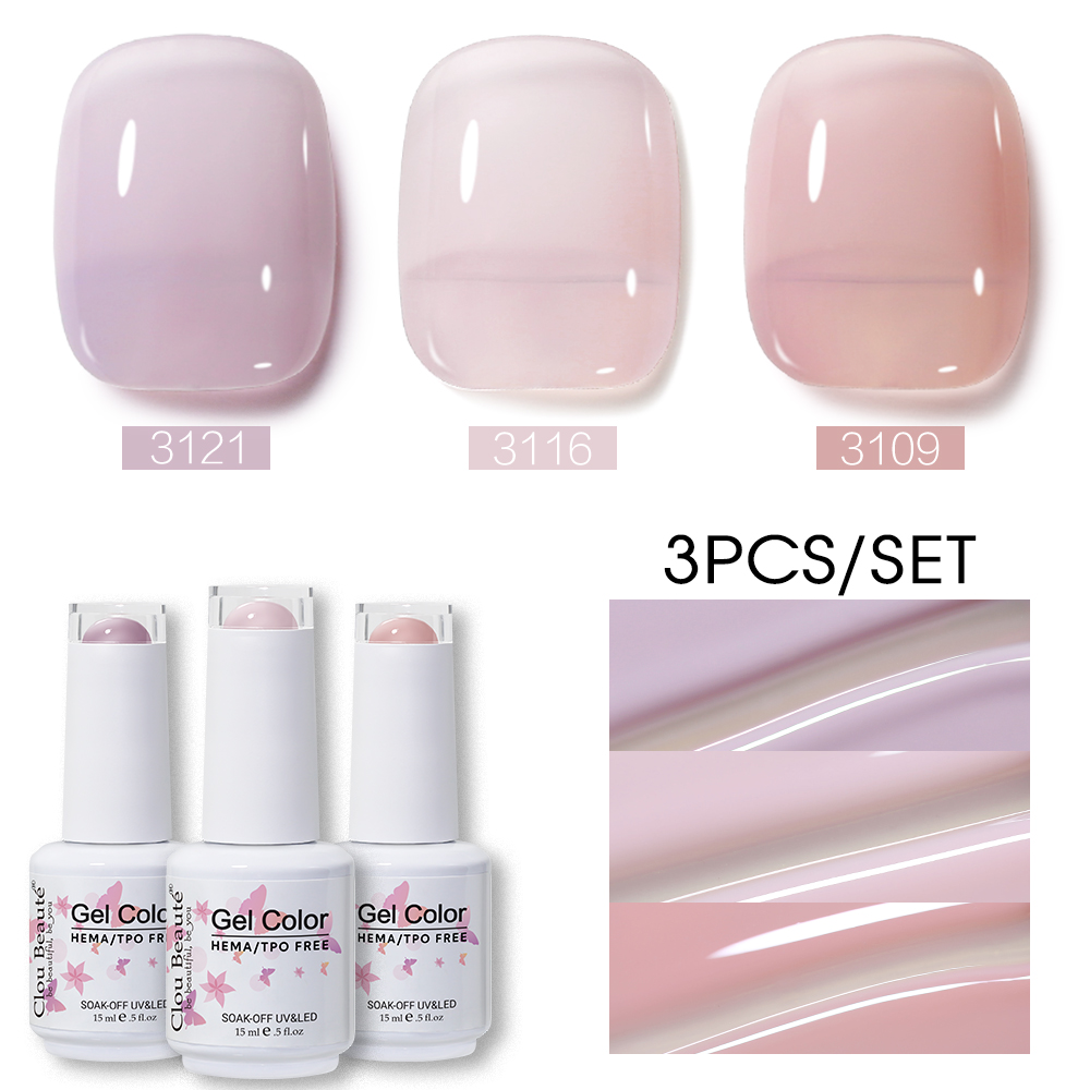 Clou Beaute, 3 шт., прозрачное – обзор и цена Nail Art Natural Pink