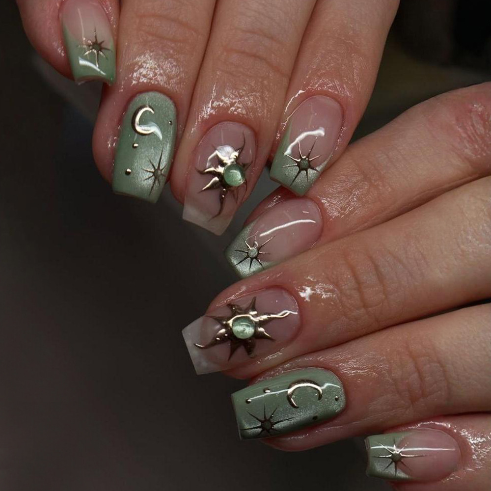 24 шт. готовые накладные ногти – обзор и цена Nail Art Red Cherry