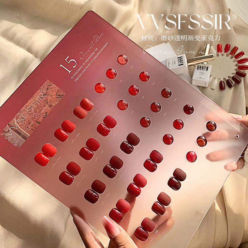 Набор гель-лаков VVSFSSIR, 15  – обзор и цена Nail Art Red Cherry