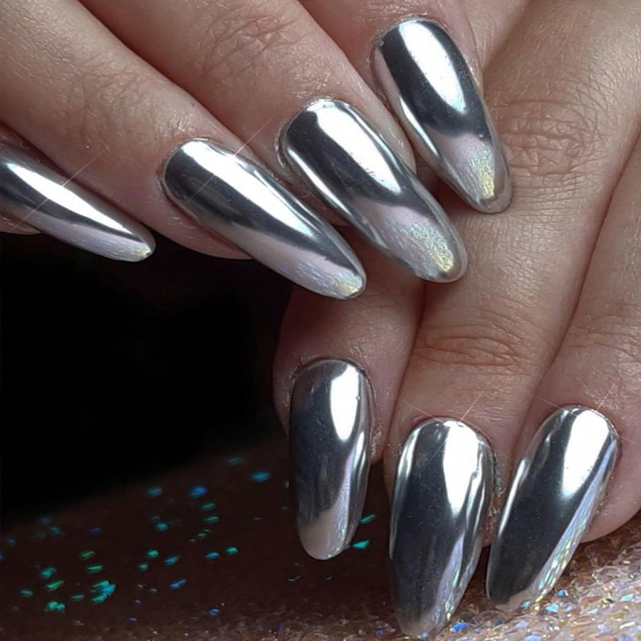 Зеркальный металлический Гель- – обзор и цена Nail Art Chrome