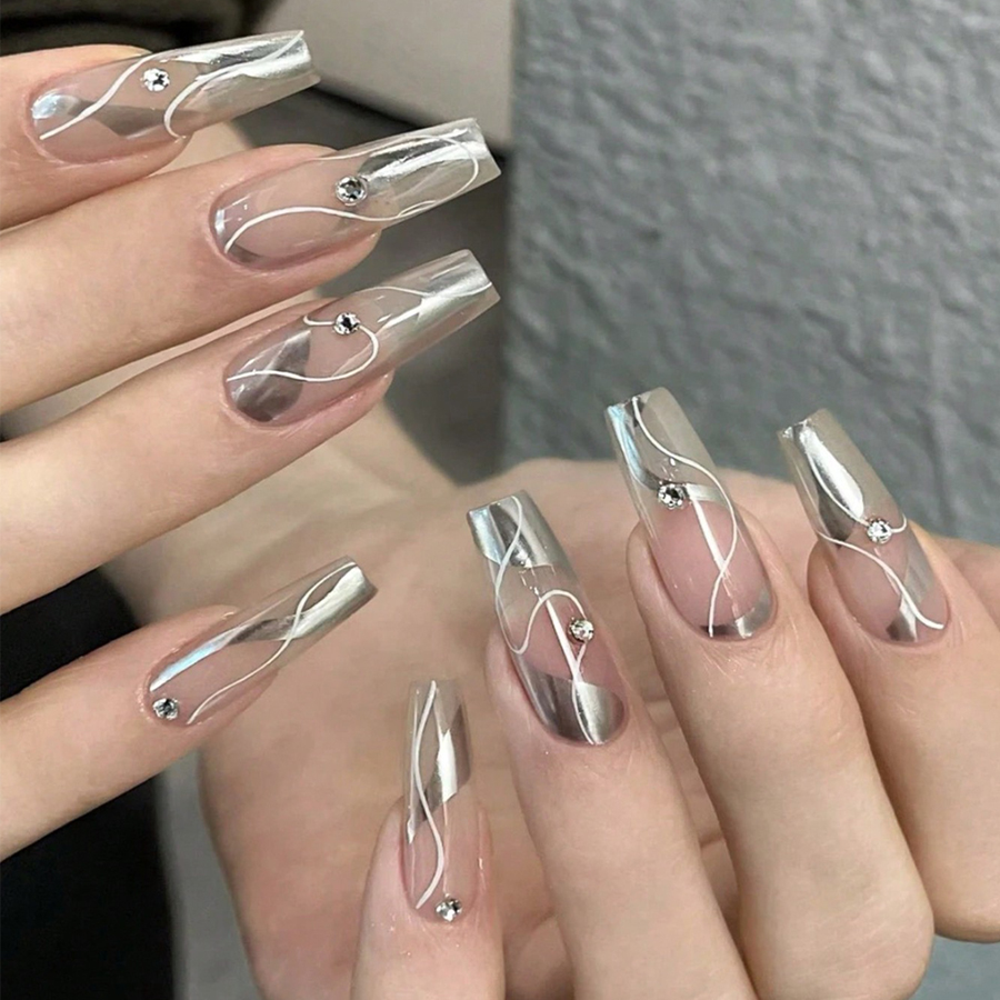 Зеркальный металлический Гель- – обзор и цена Nail Art Chrome