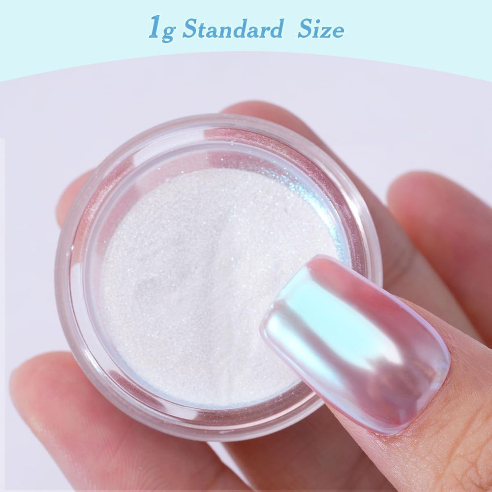 Хромированная пудра для ногтей – обзор и цена Nail Glitter Chrome