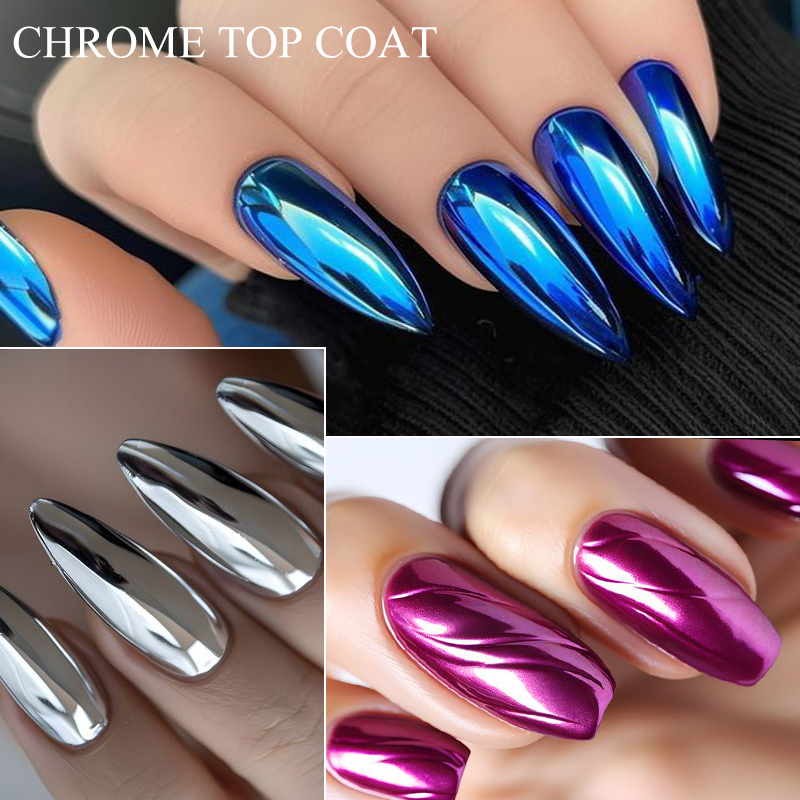 7 мл хромированного топового п – обзор и цена Nail Glitter Chrome