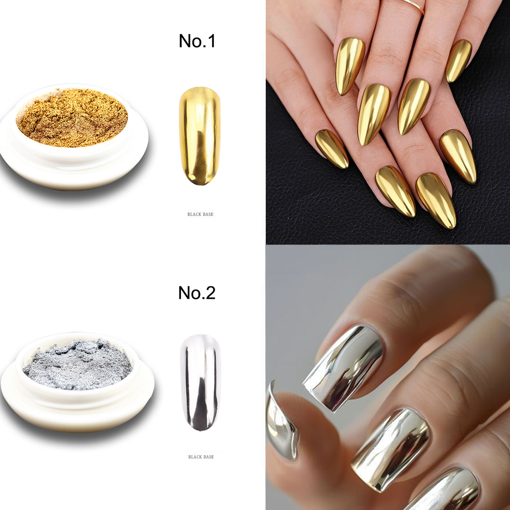 2 коробки/компл., красный, зел – обзор и цена Nail Glitter Chrome