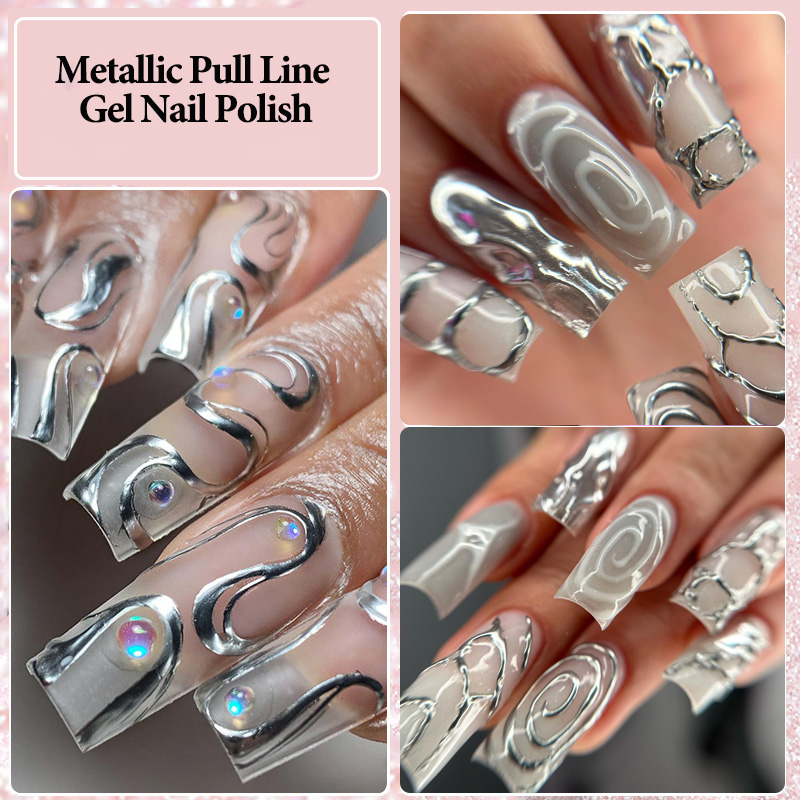 LILYCUTE 5 мл супер яркий мета – обзор и цена Nail Art Chrome